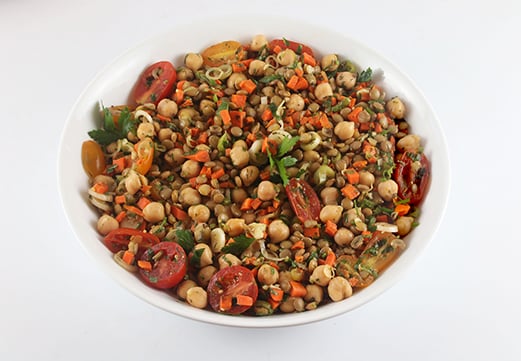 Lentil Chickpea Salad